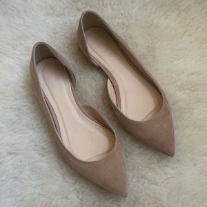 Suede Pointed Flats